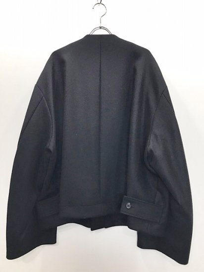 stein（シュタイン）2021AW 21AW NO COLLAR MELTON JACKET ノーカラージャケット Black - Laid  back（レイドバック）| 千葉県 柏市 取り扱い 店舗 セレクトショップ 通販