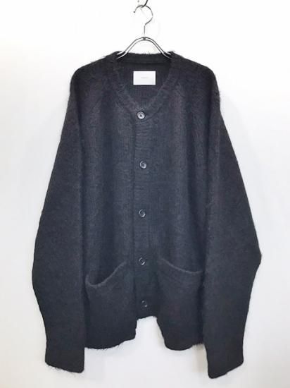 stein SUPER KID MOHAIR CARDIGAN BLACK www.krzysztofbialy.com