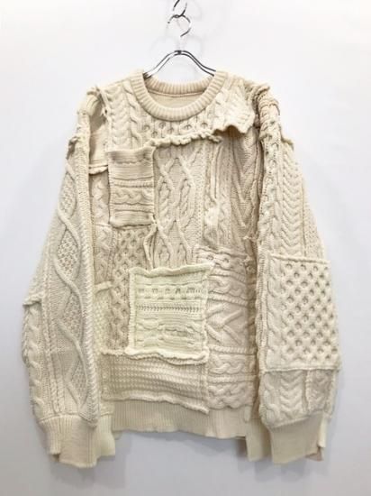 stein（シュタイン）2021AW 21AW OVERSIZED INTERLACED CABLE KNIT LS ...