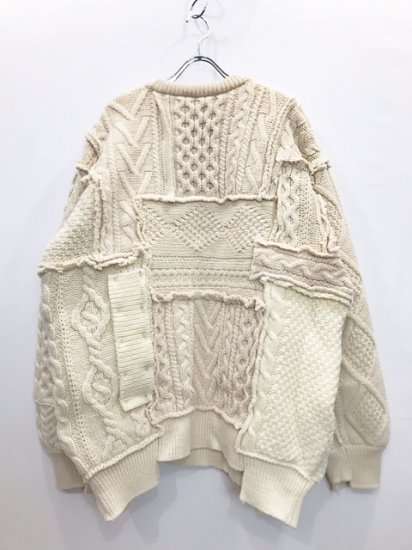 stein（シュタイン）2021AW 21AW OVERSIZED INTERLACED CABLE KNIT LS