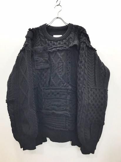 stein（シュタイン）2021AW 21AW OVERSIZED INTERLACED CABLE KNIT LS オーバーサイズケーブルニット  Black - Laid back（レイドバック）| 千葉県 柏市 取り扱い 店舗 セレクトショップ 通販