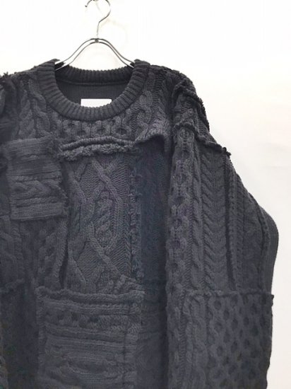 stein（シュタイン）2021AW 21AW OVERSIZED INTERLACED CABLE KNIT LS 