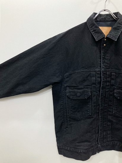 O-（オー） 2021AW 21AW XXLOS デニムトラッカージャケット Black