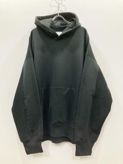 stein（シュタイン）2022SS 22SS OVERSIZED UNTWISTED YARN SWEAT HOOD LS  オーバーサイズ無撚糸スウェットフーディー Black - Laid back（レイドバック）| 千葉県 柏市 取り扱い 店舗 セレクトショップ 通販