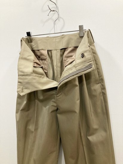 stein（シュタイン）2022SS 22SS BELTLESS WIDE TROUSERS ベルトレス