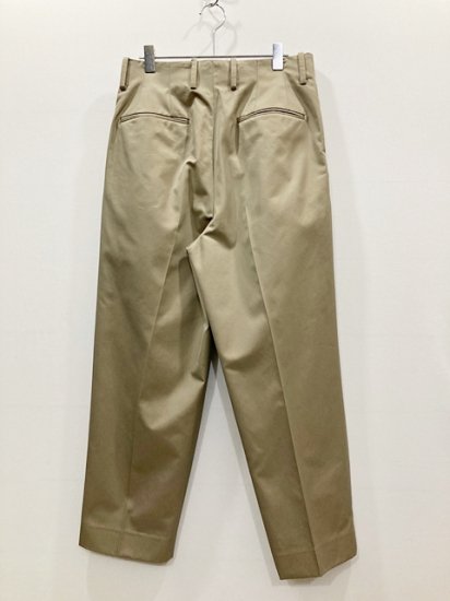 stein（シュタイン）2022SS 22SS BELTLESS WIDE TROUSERS ベルトレス