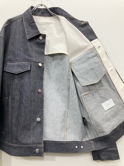 stein CASHMERE DENIM FLY FRONT JACKET M | gulatilaw.com