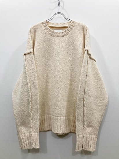 stein（シュタイン）2022SS 22SS NATURAL COTTON DOUBLE FACE KNIT PULLOVER ナチ