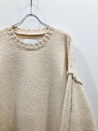 stein（シュタイン）2022SS 22SS NATURAL COTTON DOUBLE FACE KNIT PULLOVER  ナチュラルコットンダブルフェイスプルオーバーニット Ivory - Laid back（レイドバック）| 千葉県 柏市 取り扱い 店舗  セレクトショップ 通販