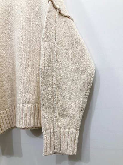 stein】NATURAL COTTON DOUBLE FACE KNIT - ニット/セーター