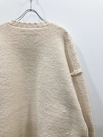 stein（シュタイン）2022SS 22SS NATURAL COTTON DOUBLE FACE KNIT PULLOVER  ナチュラルコットンダブルフェイスプルオーバーニット Ivory - Laid back（レイドバック）| 千葉県 柏市 取り扱い 店舗  セレクトショップ 通販