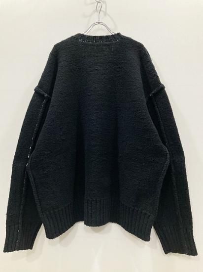 stein（シュタイン）2022SS 22SS NATURAL COTTON DOUBLE FACE KNIT PULLOVER ナチュラルコットン ダブルフェイスプルオーバーニット Black - Laid back（レイドバック）| 千葉県 柏市 取り扱い 店舗 セレクトショップ 通販