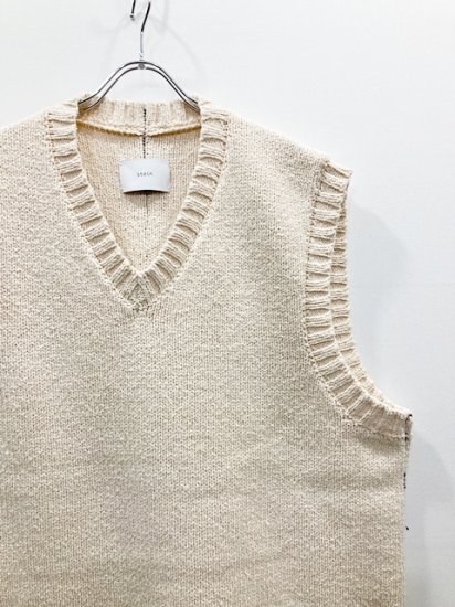 stein（シュタイン）2022SS 22SS NATURAL COTTON DOUBLE FACE KNIT
