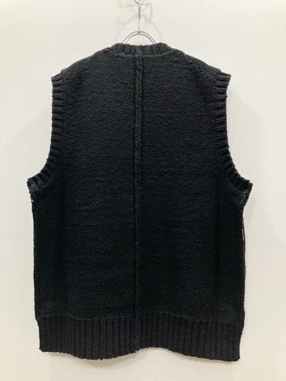 stein 19aw BACK DOUBLE KNIT VEST-eastgate.mk