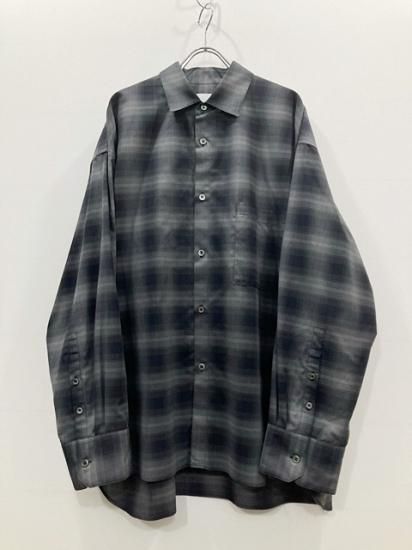 stein OVERSIZEDDOWN PAT SHIRT OmbreCheck - シャツ