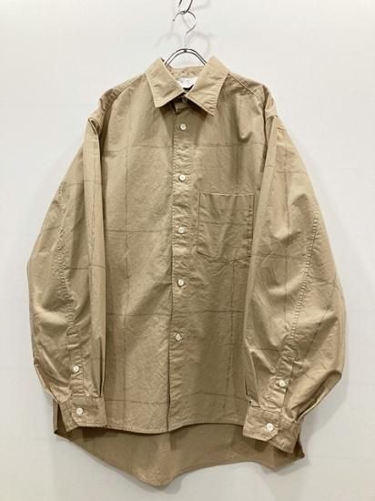 DRAWING CHECK L/S BIG SHIRTS