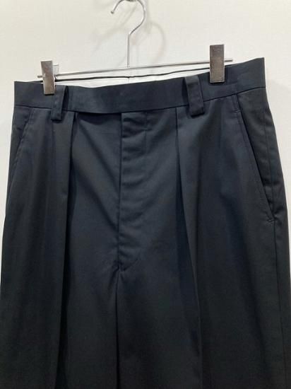 INTERIM　インテリム　 ワンタック　バギー　スラックス　パンツ インテリム INTERIM ブルーデニム ワンタック バギー スラックス