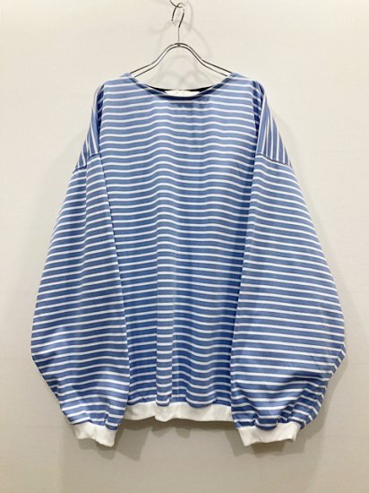 5％クーポン有り ANCELLM アンセルム BOAT NECK OVER LS ボーダー