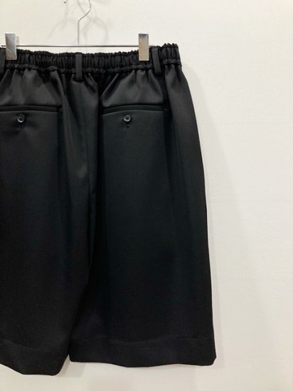 stein（シュタイン）2022SS 22SS WIDE EASY SHORT TROUSERS ワイドイージーショートトラウザーズ Black -  Laid back（レイドバック）| 千葉県 柏市 取り扱い 店舗 セレクトショップ 通販