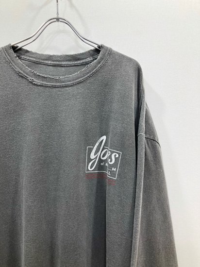 ANCELLM（アンセルム） 2022AW 22AW GOES AGING LS T-SHIRT ロングスリーブTシャツ Charcoal -  Laid back（レイドバック）| 千葉県 柏市 取り扱い 店舗 セレクトショップ 通販