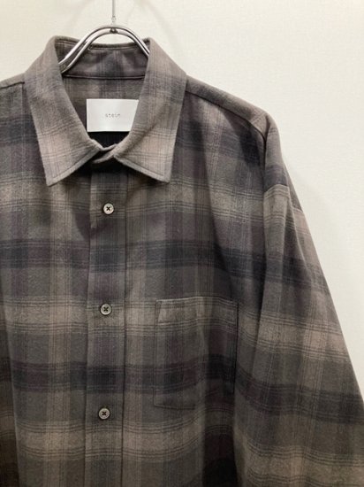 stein（シュタイン）2022AW 22AW OVERSIZED COTTON FLANNEL SHIRT