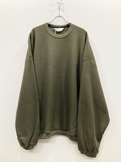 ANCELLM（アンセルム） 2022AW 22AW WAFFLE OVER LS ワッフルオーバー