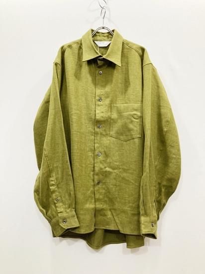 袖丈66cmアンセルム ancellm LINENSUEDE OVERSIZED SHIRT - www