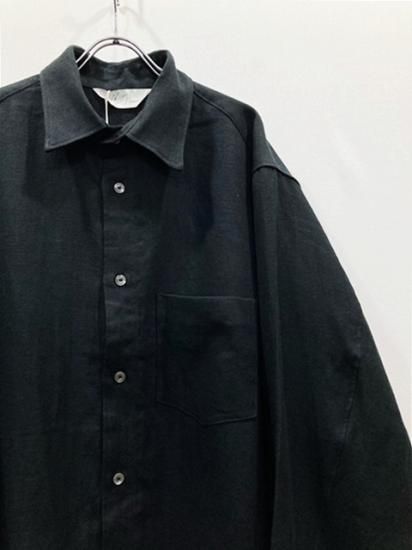 ANCELLM（アンセルム） 2022AW 22AW LINENSUEDE OVERSIZED LS SHIRT 