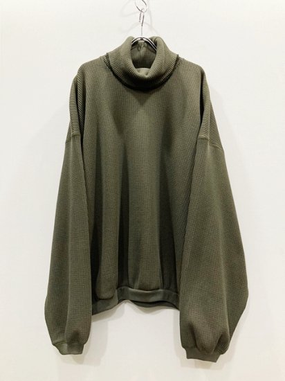 ANCELLM（アンセルム） 2022AW 22AW TURTLENECK WAFFLE OVERSIZED LS