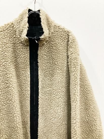 stein（シュタイン）2022AW 22AW WOOL BOA ZIP LONG JACKET ウールボア ...