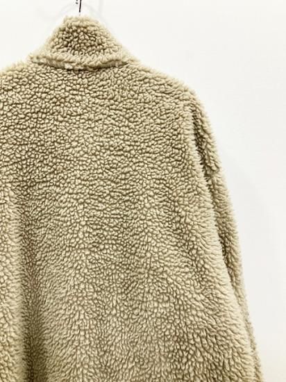 stein（シュタイン）2022AW 22AW WOOL BOA ZIP LONG JACKET ウールボア 