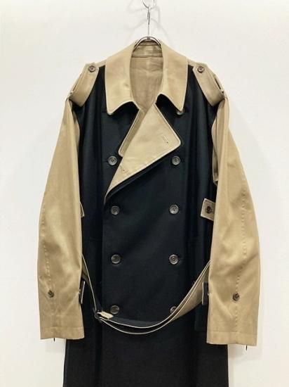 stein（シュタイン）2022AW 22AW OVERSIZED DOUBLE LAPELLED TRENCH COAT オーバーサイズダブルラペル トレンチコート D.Beige×Black - Laid back（レイドバック）| 千葉県 柏市 取り扱い 店舗 セレクトショップ 通販