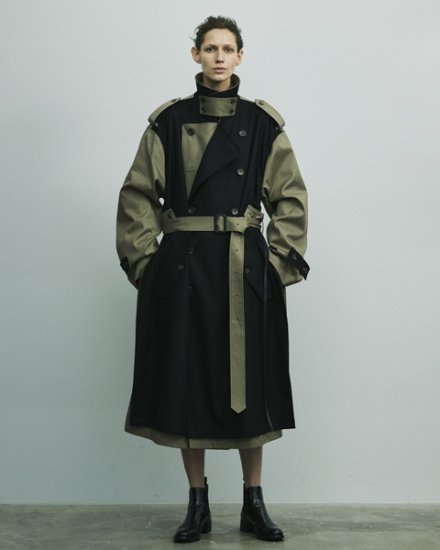 stein（シュタイン）2022AW 22AW OVERSIZED DOUBLE LAPELLED TRENCH 