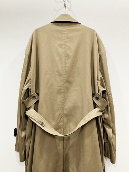 stein（シュタイン）2022AW 22AW OVERSIZED DOUBLE LAPELLED TRENCH 