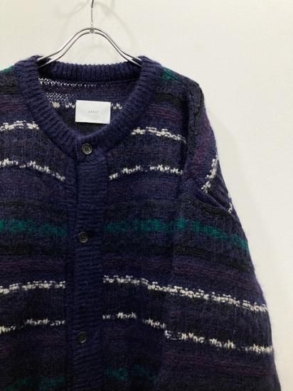 stein（シュタイン）2022AW 22AW SILK MOHAIR FAIR ISLE KNIT CARDIGAN