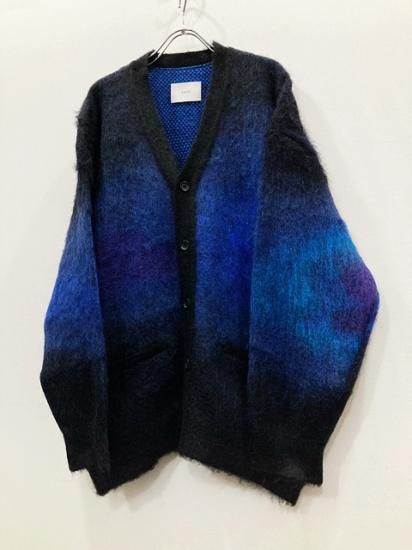 stein（シュタイン）2022AW 22AW OVERSIZED GRADATION MOHAIR CARDIGAN オーバーサイズグラデーション モヘアカーディガン Black - Laid back（レイドバック）| 千葉県 柏市 取り扱い 店舗 セレクトショップ 通販