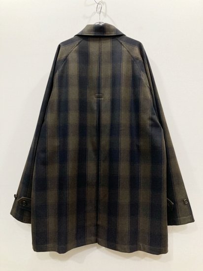 stein（シュタイン）2023SS 23SS OVERSIZED BALMACAAN HALF COAT オーバーサイズバルマカーンハーフコート  Block Check - Laid back（レイドバック）| 千葉県 柏市 取り扱い 店舗 セレクトショップ 通販