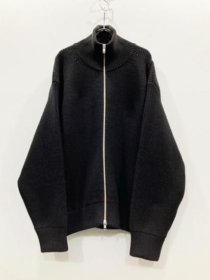 ジレstein OVERSIZED DRIVERS KNIT ZIP JACKET