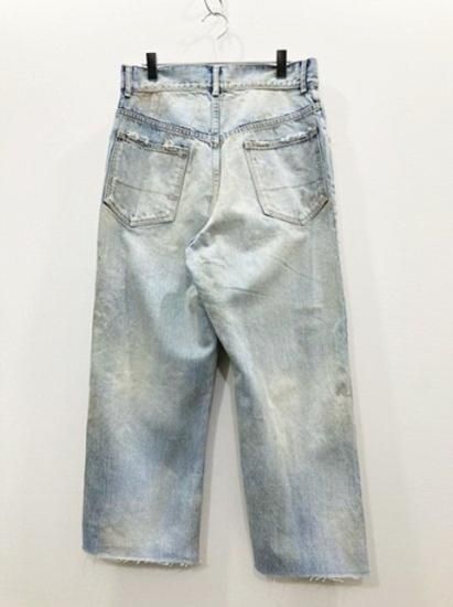 【美品・即日発送】ANCELLM セルビッチデニム ダメージ加工 サイズ1 ANCELLM（アンセルム） 2023SS 23SS DAMAGE SELVEDGE DENIM