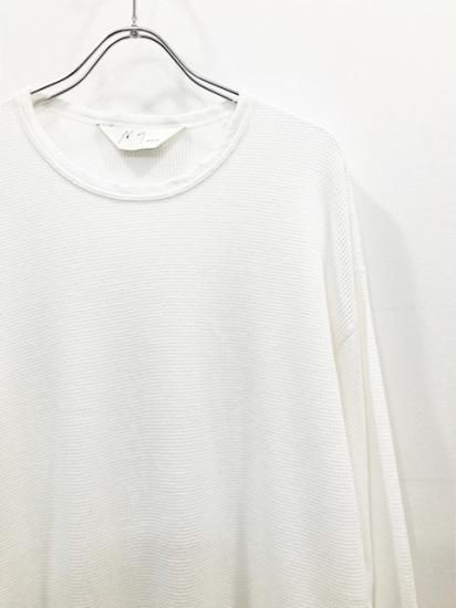 ANCELLM（アンセルム） 2023SS 23SS DAMAGE WAFFLE CREW LS T