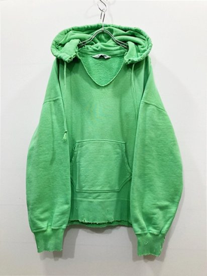 23aw アンセルム　DYED DAMAGE HOODIE(D.PINK)condition