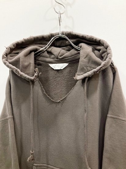 ANCELLM（アンセルム） 2023SS 23SS DYED DAMAGE HOODIE ダイドダメージフーディー F.Black - Laid  back（レイドバック）| 千葉県 柏市 取り扱い 店舗 セレクトショップ 通販