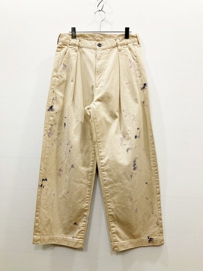 ANCELLM（アンセルム） 2023SS 23SS PAINT CHINO TROUSERS ペイント 