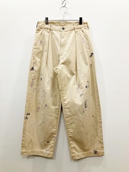 23ss ANCELLM アンセルム PAINT CHINO TROUSERS | www.innoveering.net