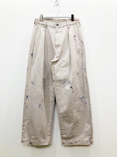 ANCELLM（アンセルム） 2023SS 23SS PAINT CHINO TROUSERS ペイント