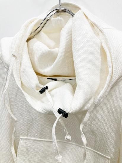 トップス ANCELLM L/R PULLOVER HOODIE(WHITE) ANCELLM（アンセルム） 2023SS 23SS L/R PULLOVER HOODIE
