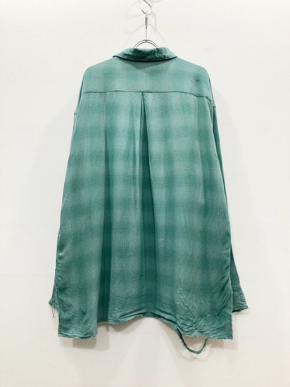 ANCELLM（アンセルム） 2023SS 23SS RAYON CHECK SHIRT レーヨン