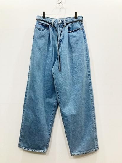 stein/シュタイン WIDE TUCK DENIM JEANS デニム画像参照