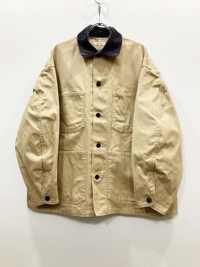 INTERIM（インテリム） 2023SS 23SS HYPER BIG OXFORD US MILITARY COVERALL  オックスフォードカバーオールジャケット　Beige/Grey - Laid back（レイドバック）| 千葉県 柏市 取り扱い 店舗 セレクトショップ  通販