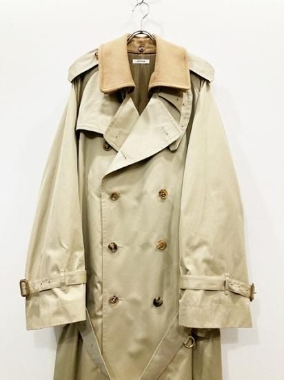 HYPER BIG GIZA GABERDINE TRENCH COAT